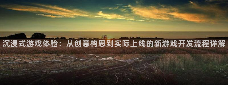 V8娱乐注册：沉浸式游戏体验：从创意构思到实际上线的新游戏开